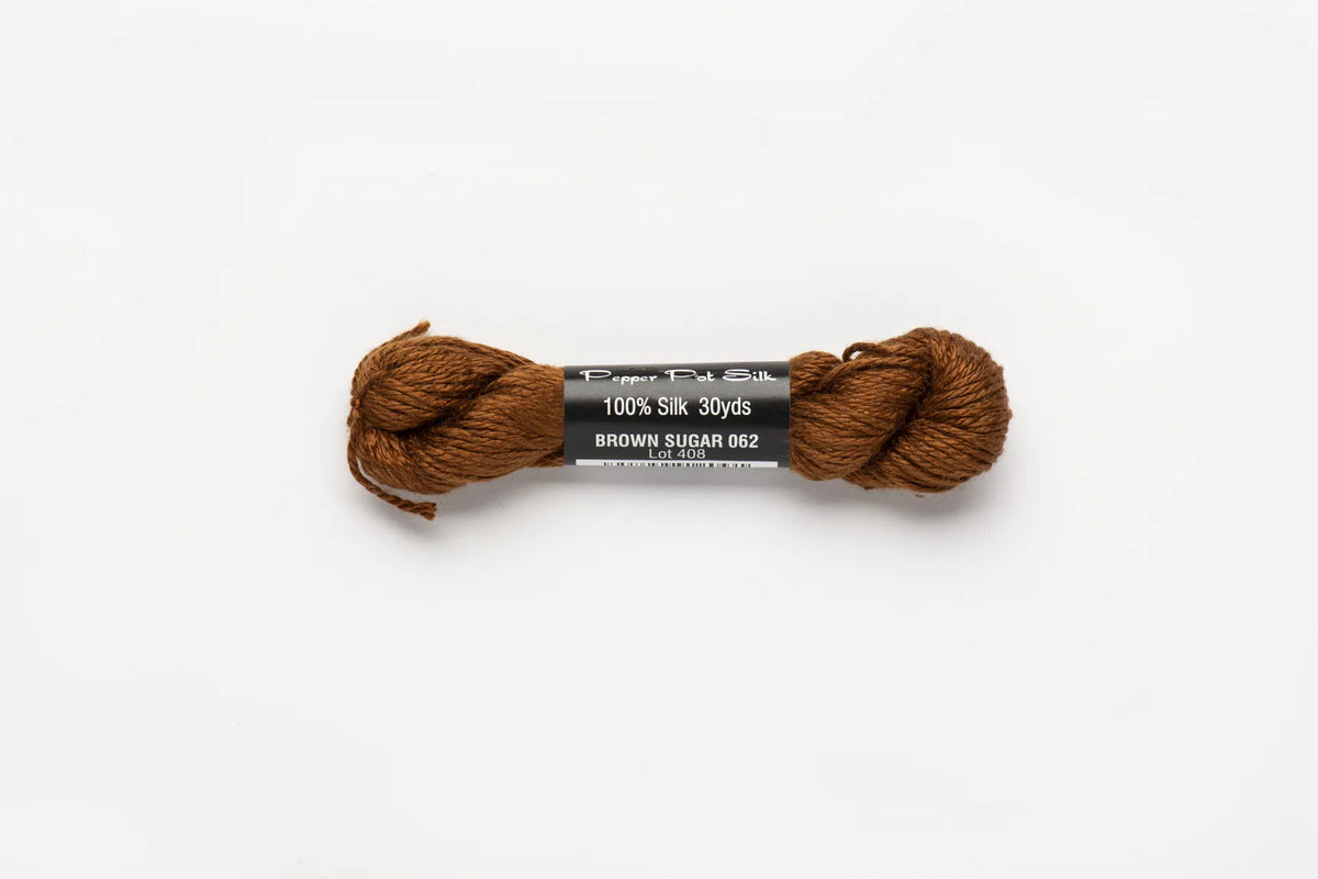 Pepper Pot Silk 62 Brown Sugar - needlepoint silk thread