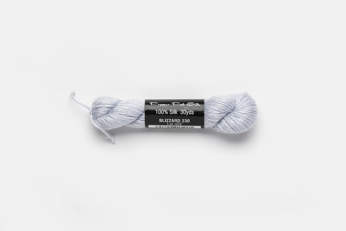 Pepper Pot Silk 230 Blizzard - needlepoint silk thread