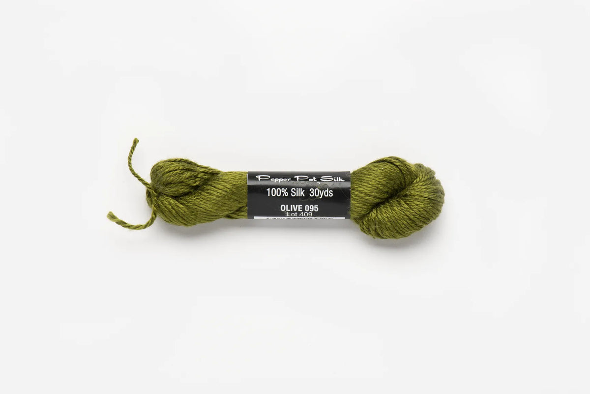 Pepper Pot Silk 95 Olive - needlepoint silk thread