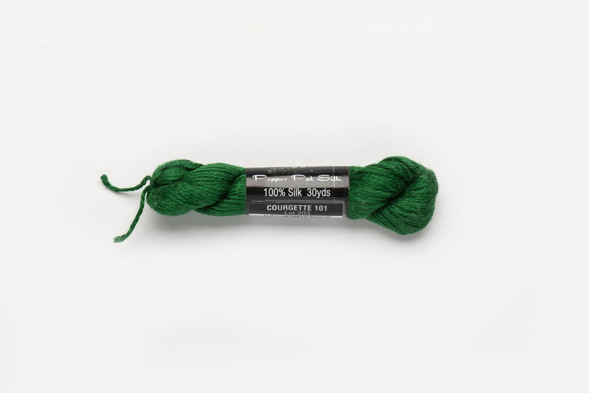 Pepper Pot Silk 101 Courgette - needlepoint silk thread
