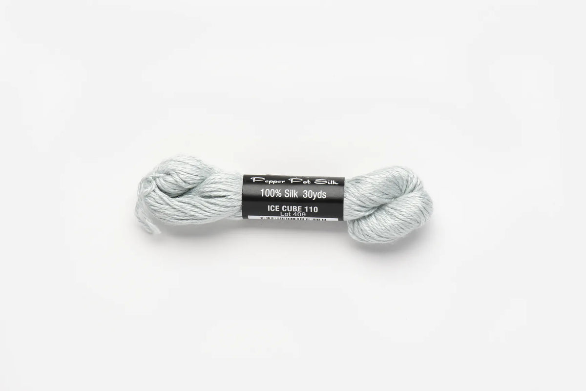 Pepper Pot Silk 110 Ice Cube - needlepoint silk thread