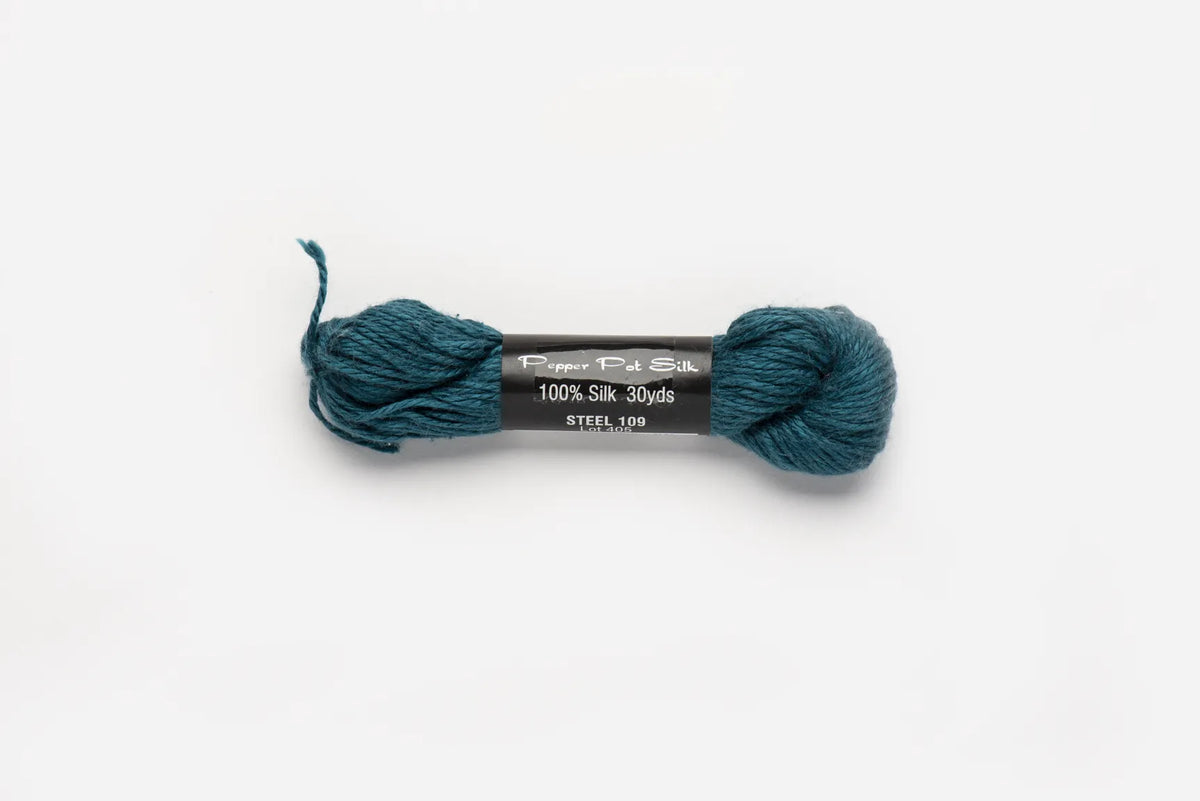 Pepper Pot Silk 109 Steel - needlepoint silk thread