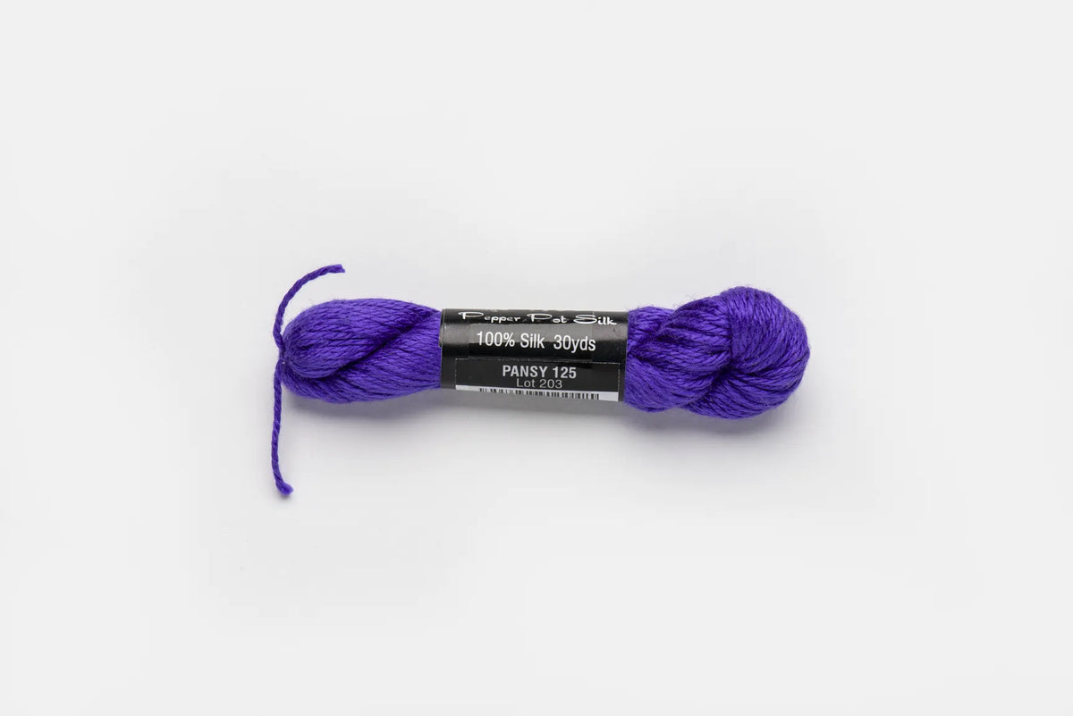 Pepper Pot Silk 125 Pansy - needlepoint silk thread