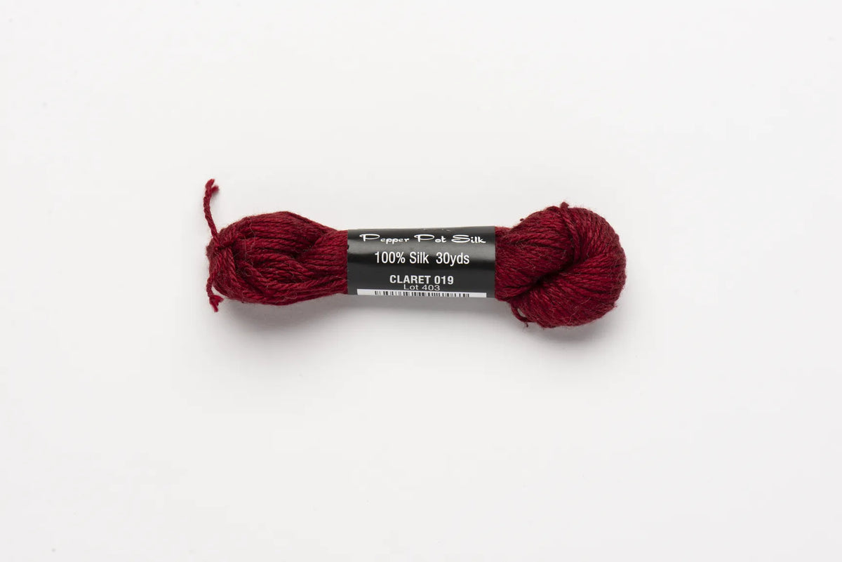Pepper Pot Silk 19 Claret - needlepoint silk thread