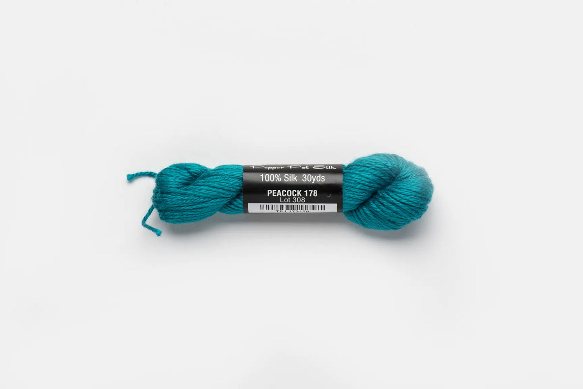 Pepper Pot Silk 178 Peacock - needlepoint silk thread