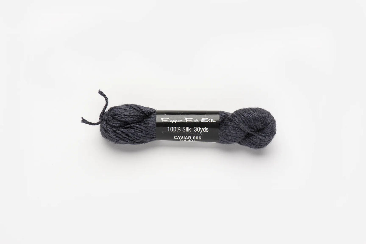 Pepper Pot Silk 6 Caviar - needlepoint silk thread