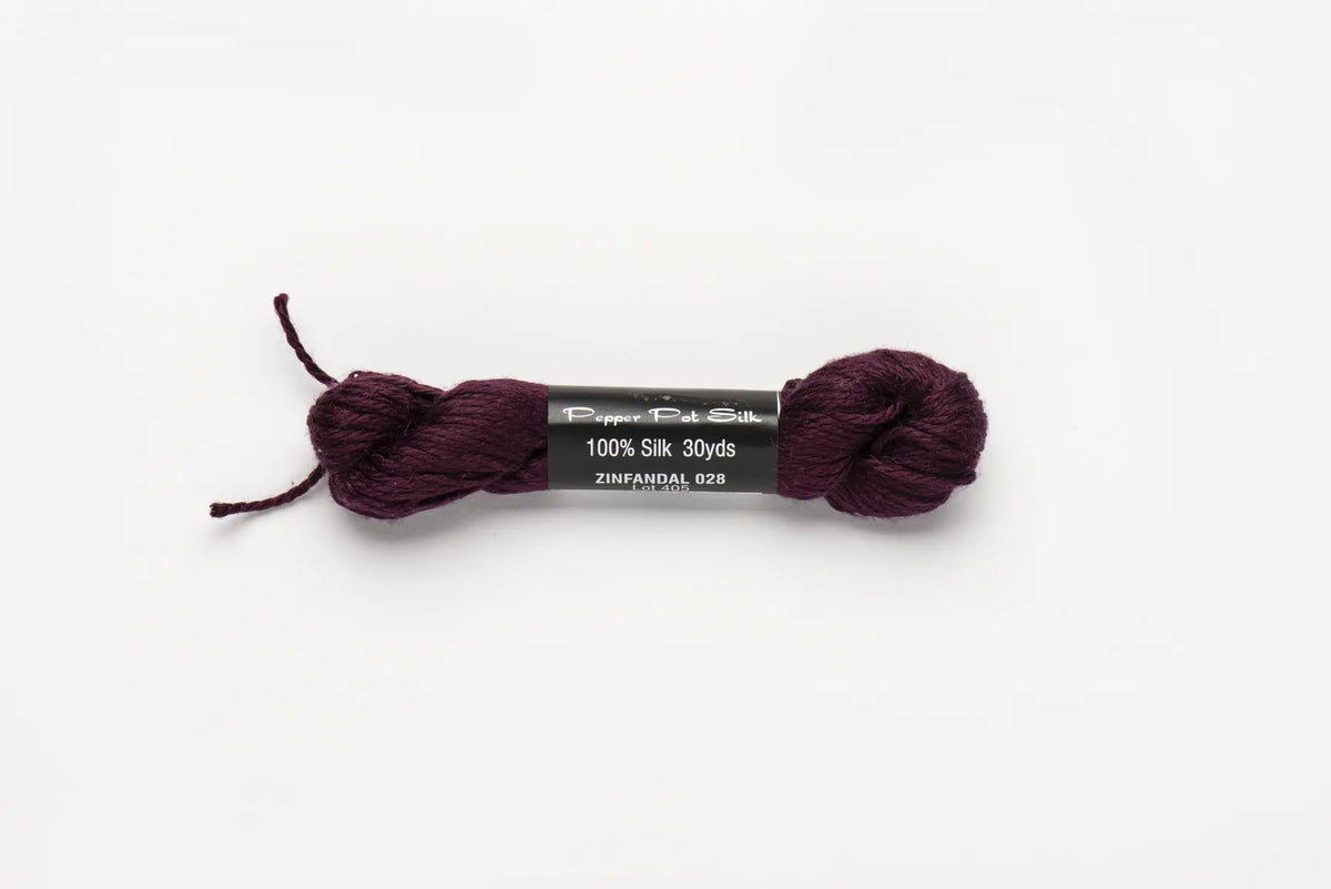 Pepper Pot Silk 28 Zinfandel - needlepoint silk thread