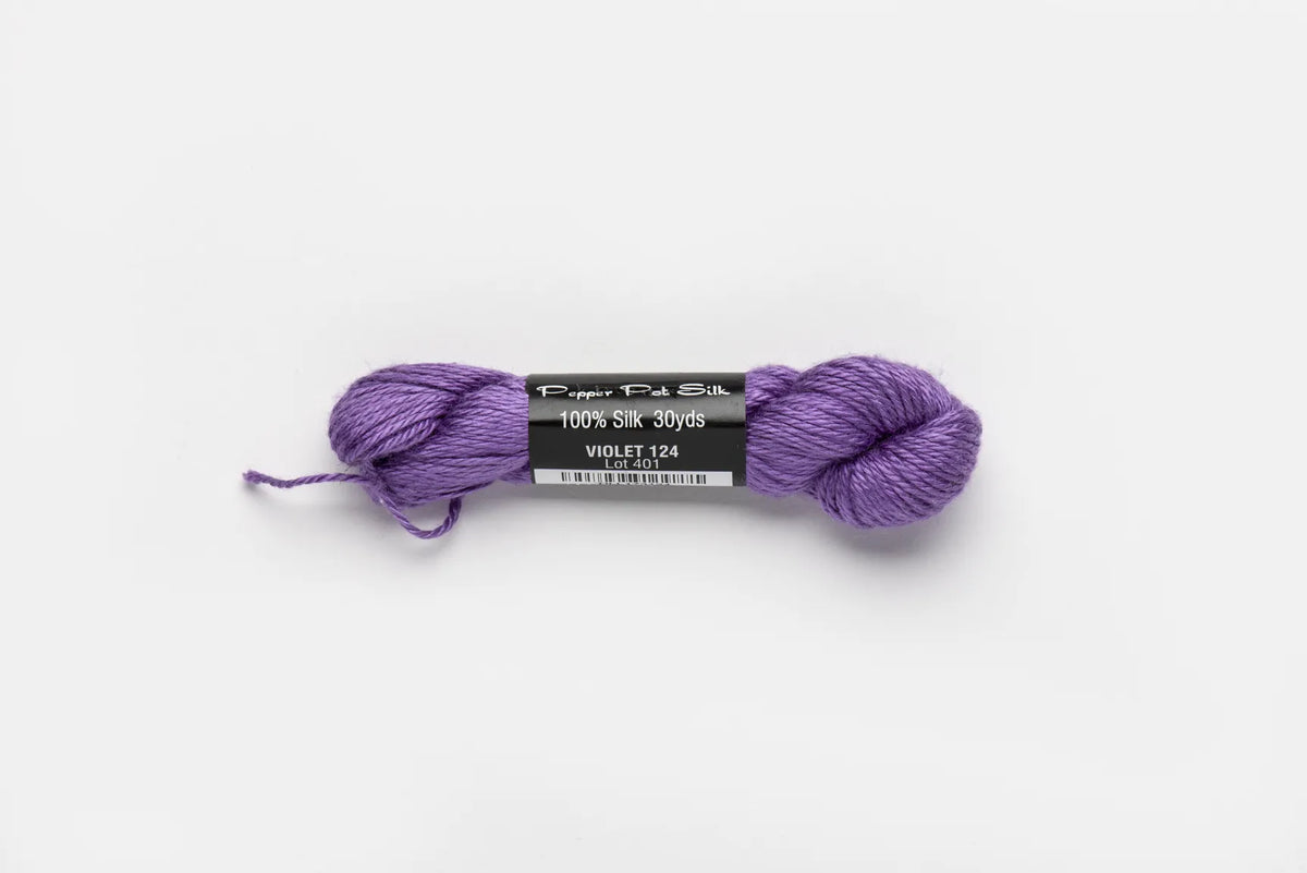 Pepper Pot Silk 124 Violet - needlepoint silk thread