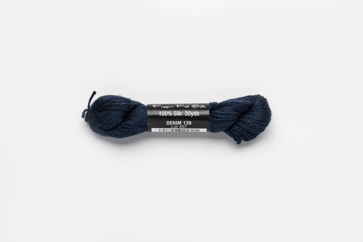 Pepper Pot Silk 139 Denim - needlepoint silk thread