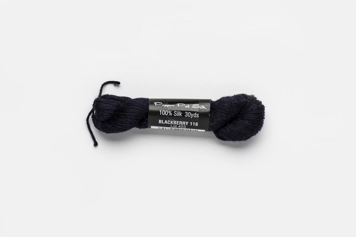 Pepper Pot Silk 118 Blackberry - needlepoint silk thread