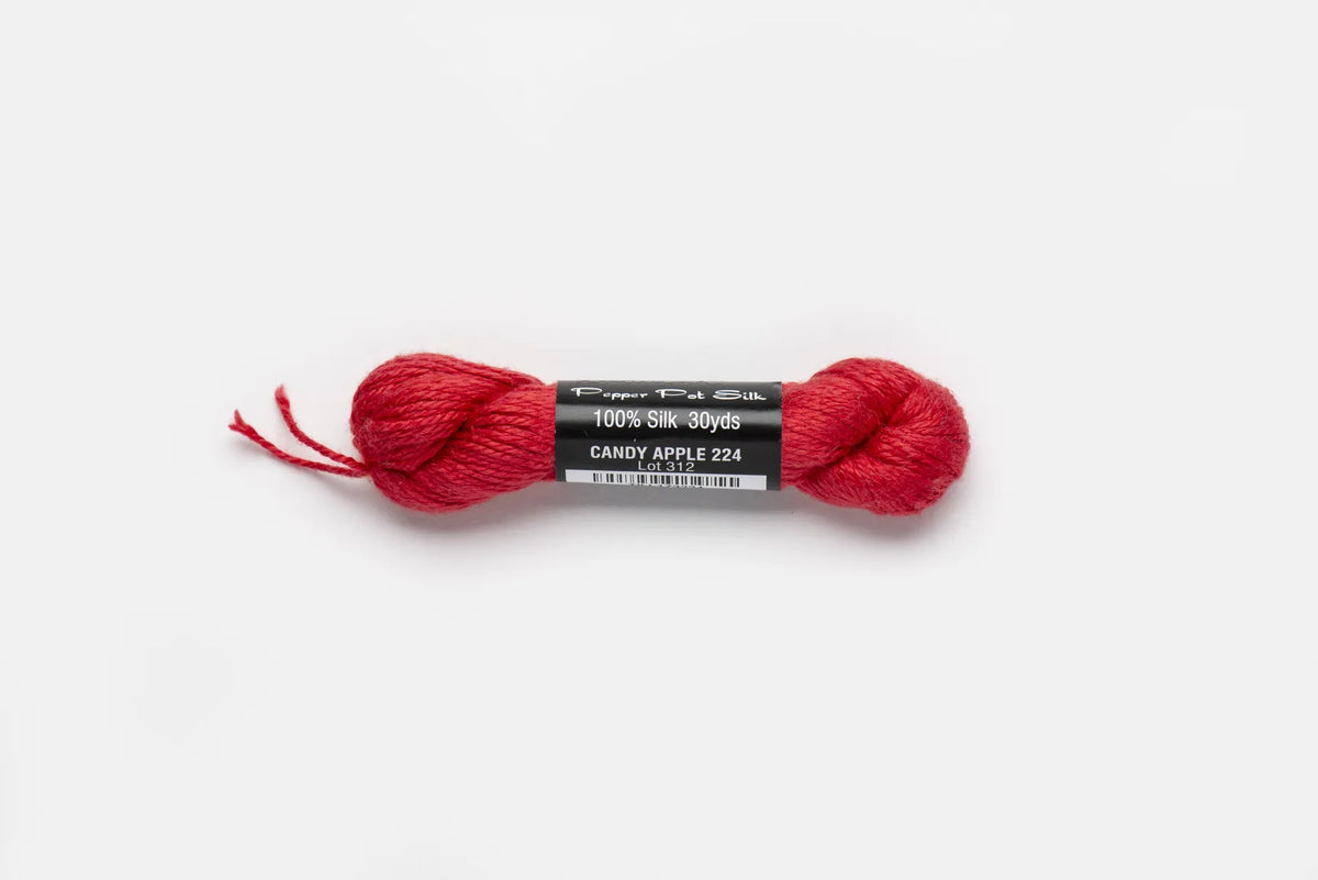 Pepper Pot Silk 224 Candy Apple - needlepoint silk thread