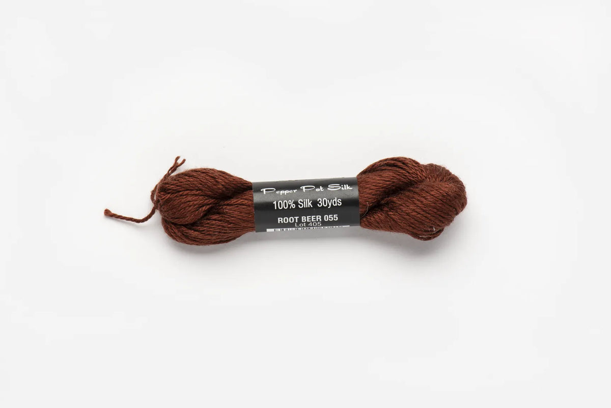 Pepper Pot Silk 55 Root Beer - needlepoint silk thread