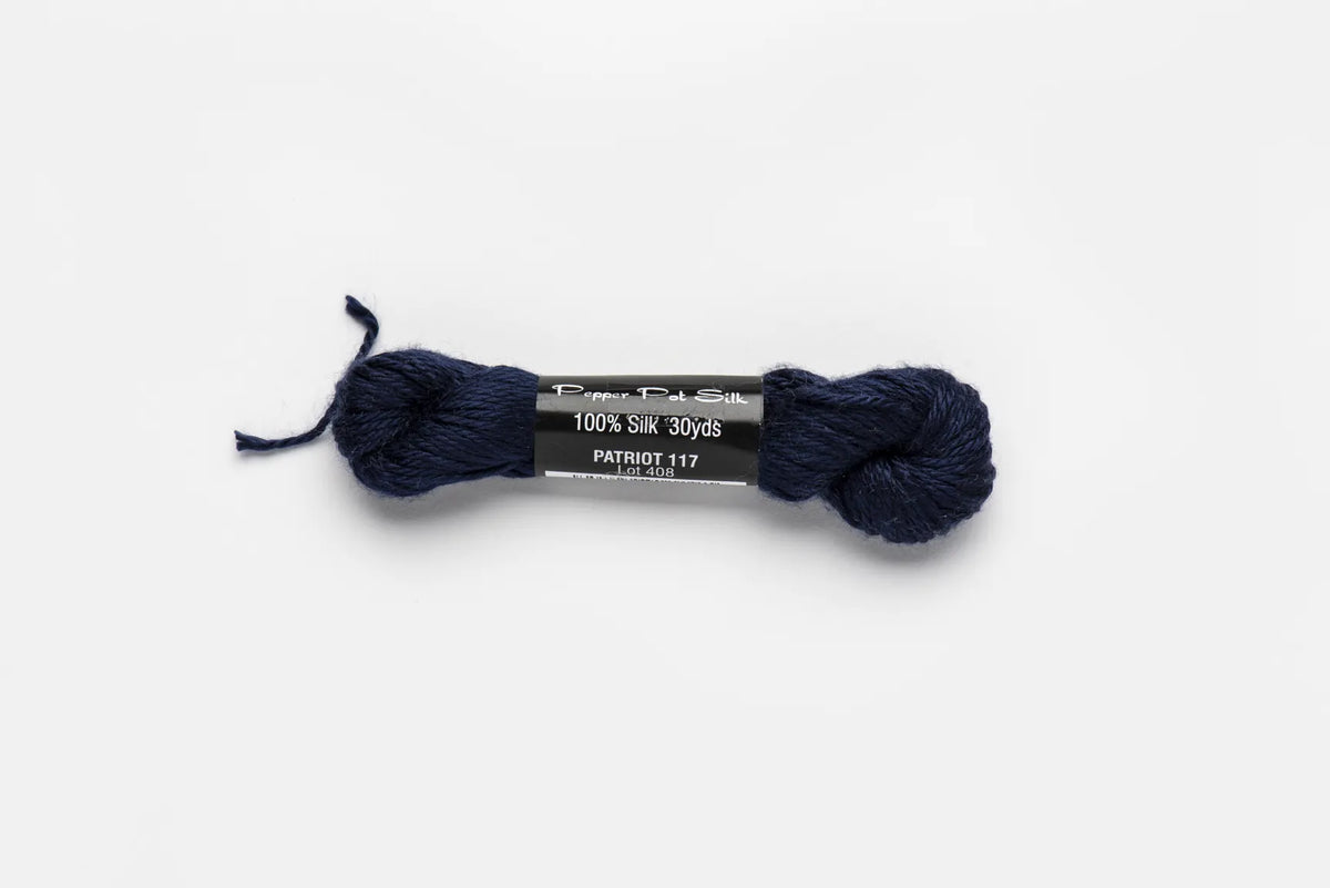 Pepper Pot Silk 117 Patriot - needlepoint silk thread