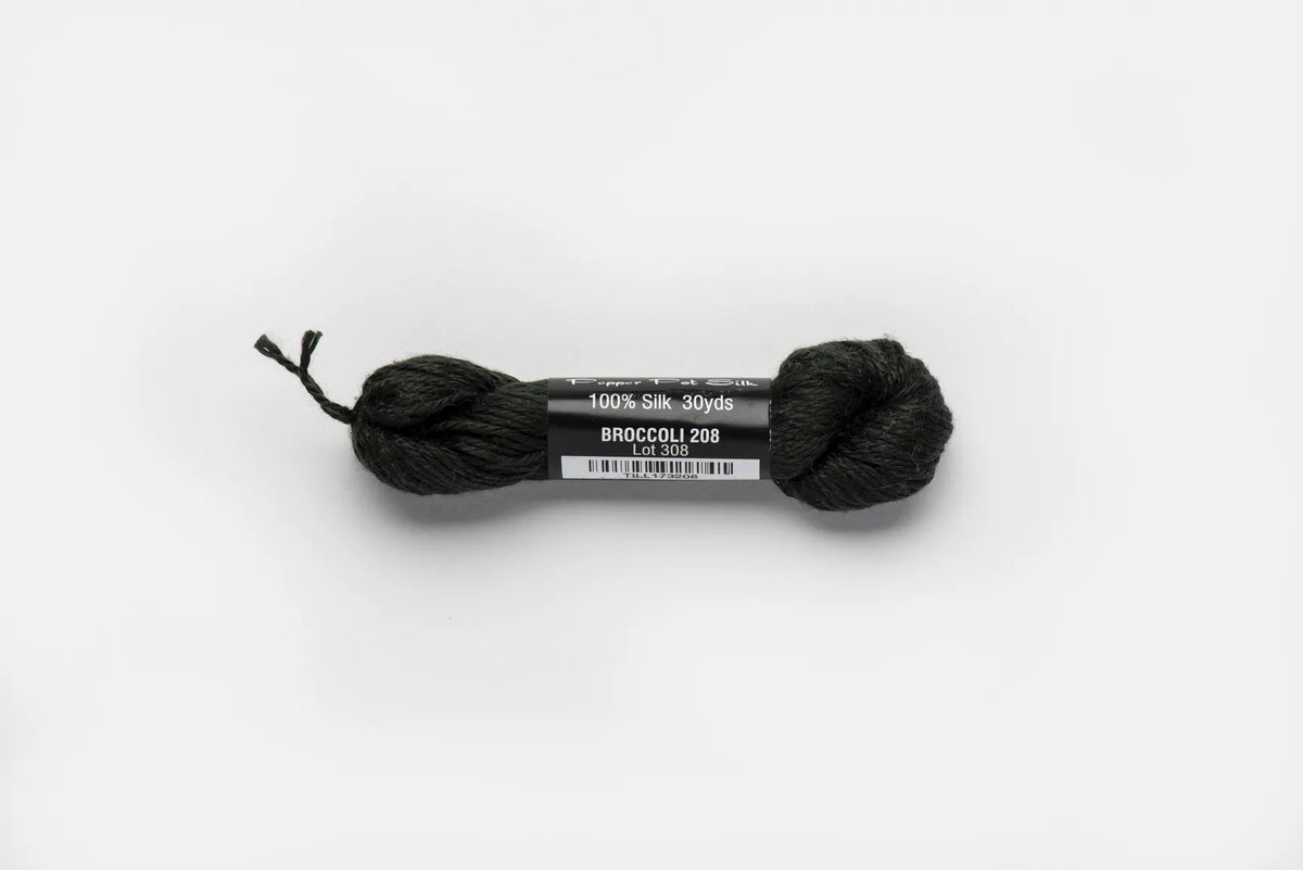 Pepper Pot Silk 208 Broccoli - needlepoint silk thread