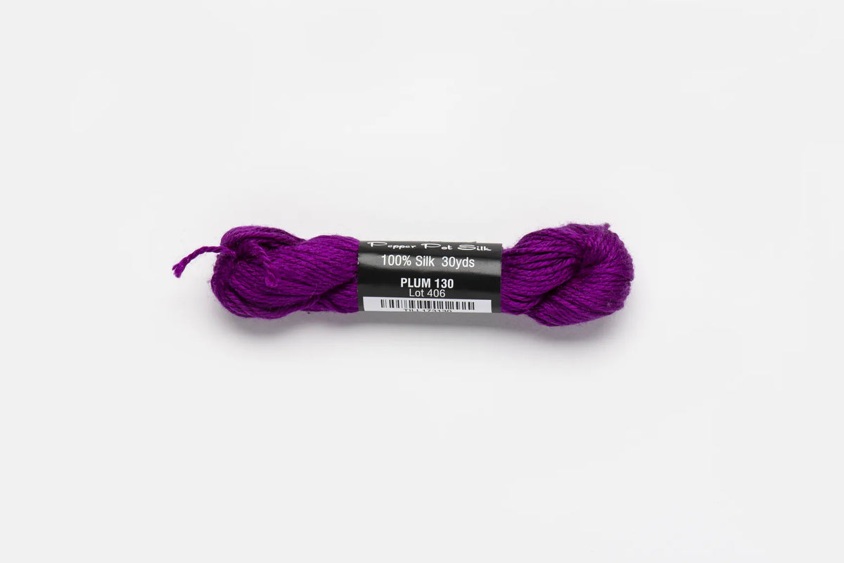 Pepper Pot Silk 130 Plum - needlepoint silk thread