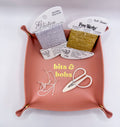 Pink Bits & Bobs Needlepoint Valet Tray | Snap Tray 