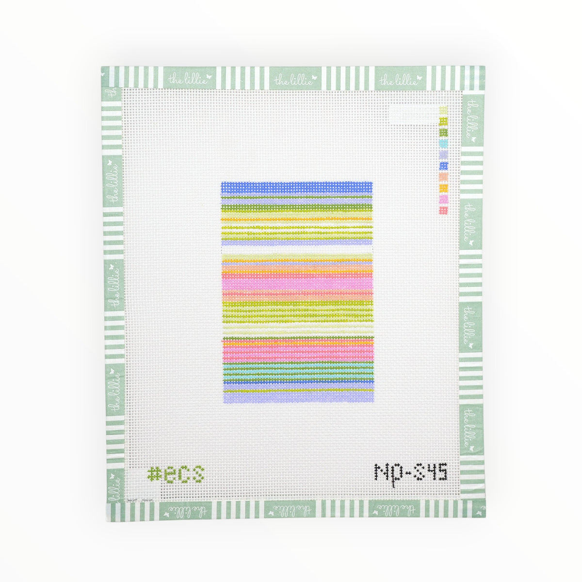 Lulu Stripe Passport Cover Insert | Needlepoint Canvas