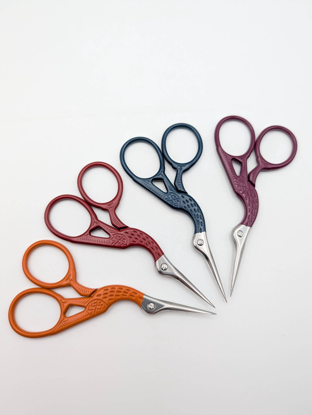 Stork Embroidery Scissors: Blush pink