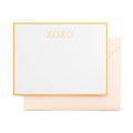 Pink XOXO Letterpress Note Set