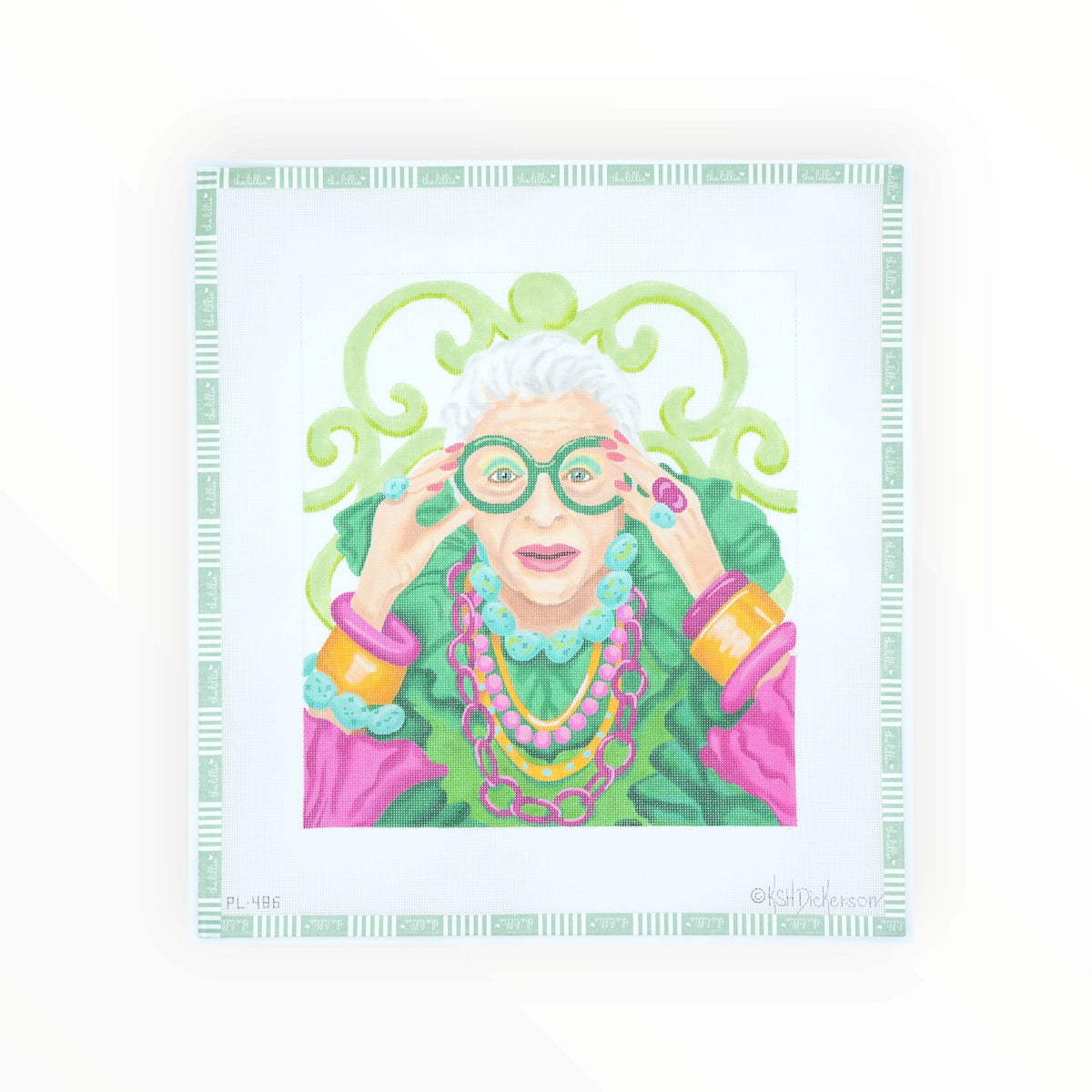 Inimitable Iris | Needlepoint Canvas