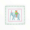 Party Animal Elephant w/ Gifts & Pink Party Hat | Needlepoint Canvas