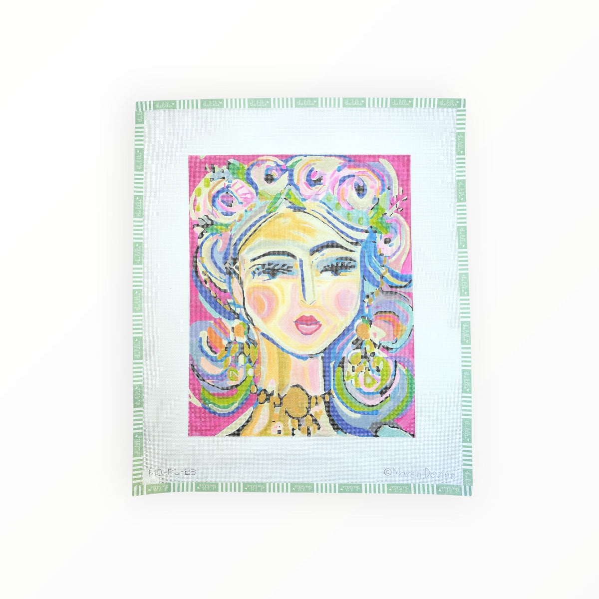 Maren Devine – Warrior Girl Paulette | Needlepoint Canvas