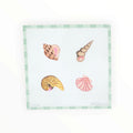 Set of 4 Coasters – Shells – Multi Natural | Needlepoint Canvas