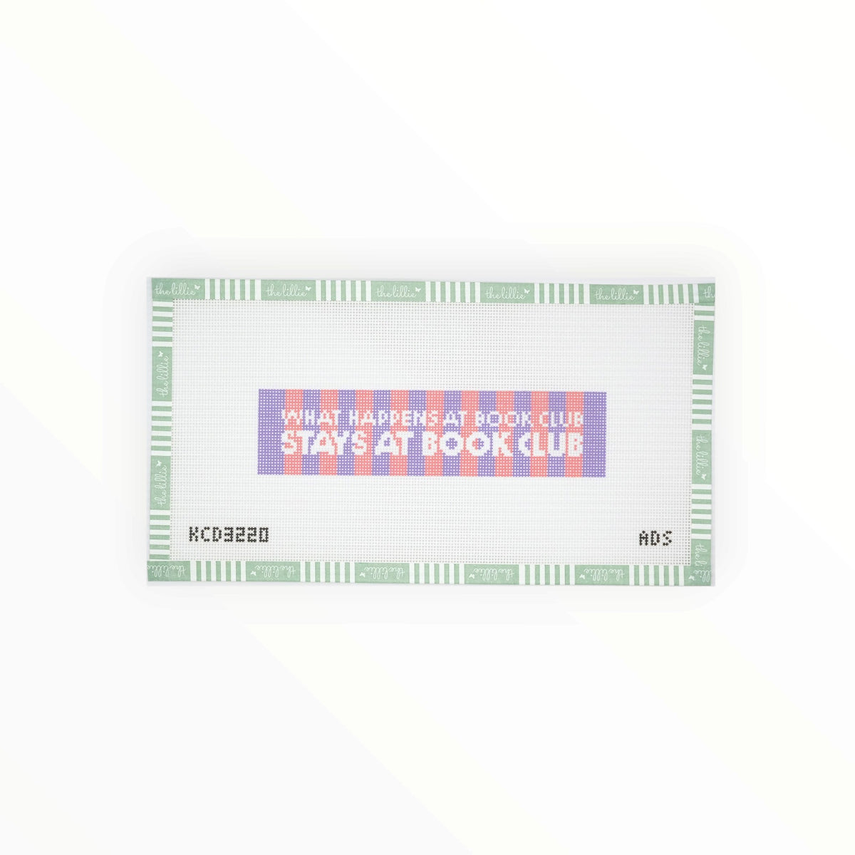 What Happens at Book Club | Needlepoint Canvas