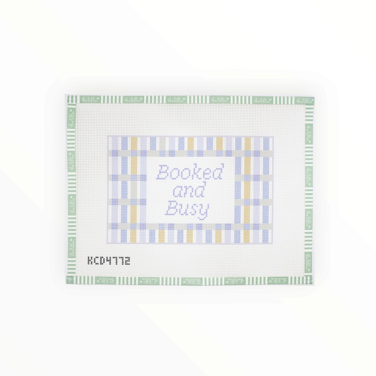 Booked and Busy Pillow | Needlepoint Canvas