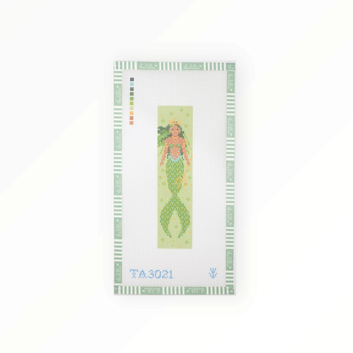 Mermaid Bookmark - Peridot | Needlepoint Canvas