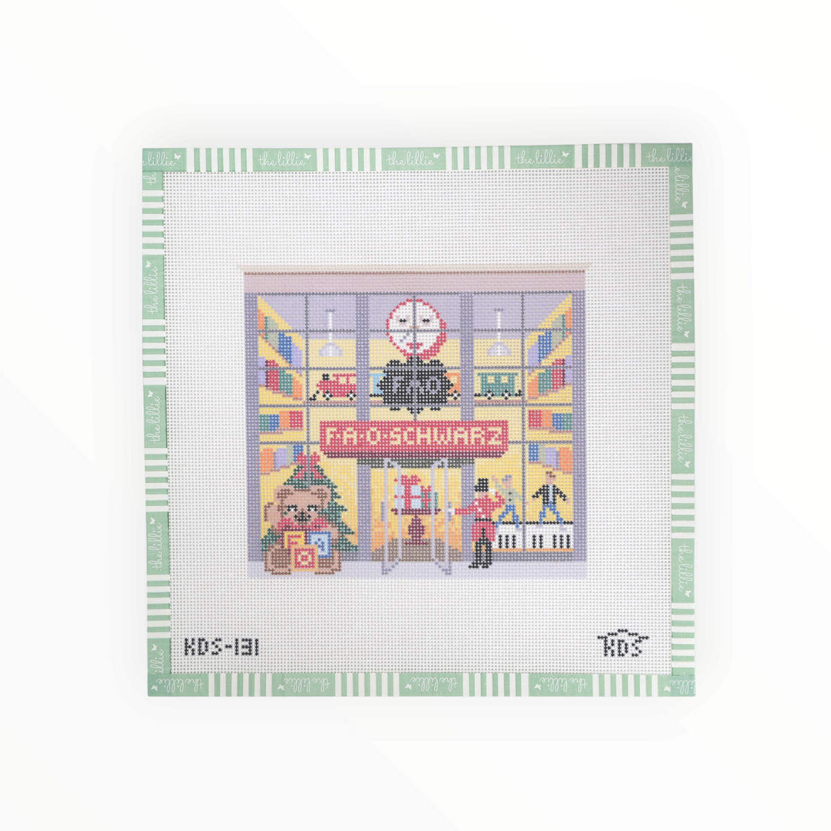 FAO Schwartz needlepoint canvas by Kirkland Design Studios, 18 mesh