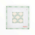 Muted Mermaid Coaster needlepoint canvas by Penny & Penny