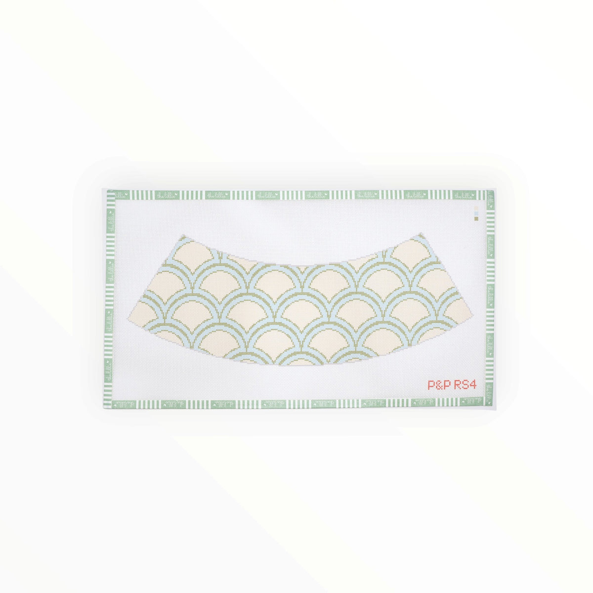 Muted Mermaid Lampshade needlepoint canvas by Penny & Penny