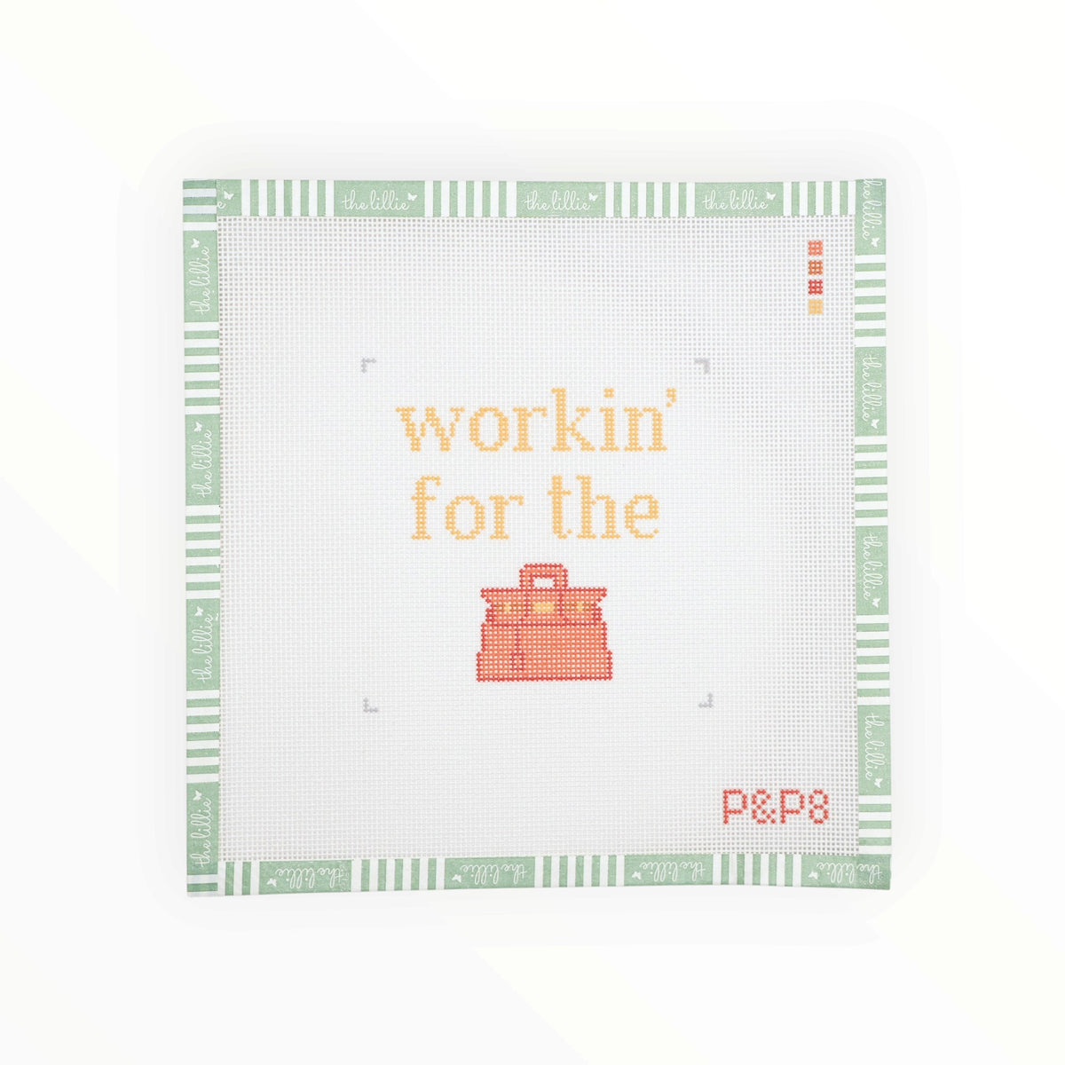 Workin' For The Birkin needlepoint canvas by Penny & Penny