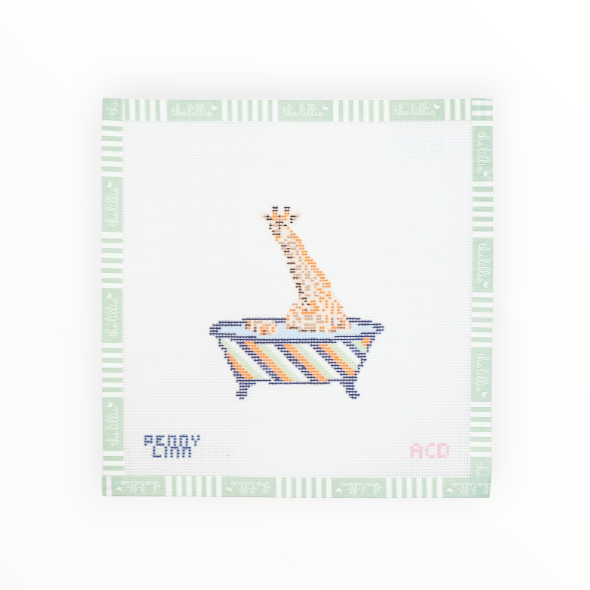 Tub Friends Giraffe | Needlepoint Canvas