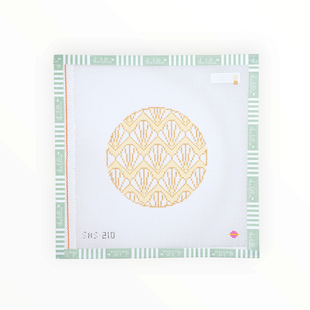 Scallop 4in Round | Needlepoint Canvas